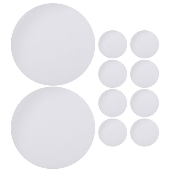 Beaupretty 10pcs White Plastic Round Diffuser Lampshade for Simple Design Chandeliers