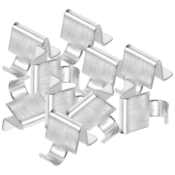 Beaupretty Metal Shelf Support Clips Silver for Cabinet Durability and Reliability 10Pcs