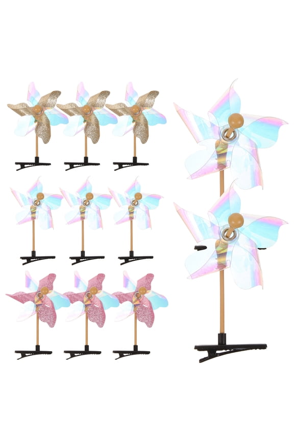 11Pc Sequins Hair Accessories Fashionable Design Assorted Color Hair Clips