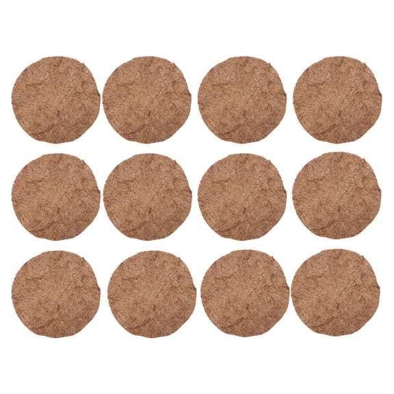 Beaupretty 12Pcs Bird Breeding Accessory Golden Coconut Fiber Nest Mat Easy Dry Large Capacity