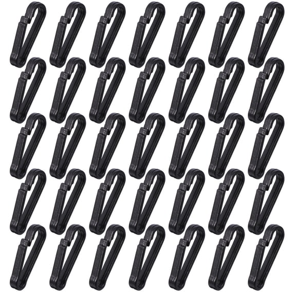 Beaupretty Mask Hook Plastic Adjustable Hoist Buckle for Masks Black Durable 130Pcs