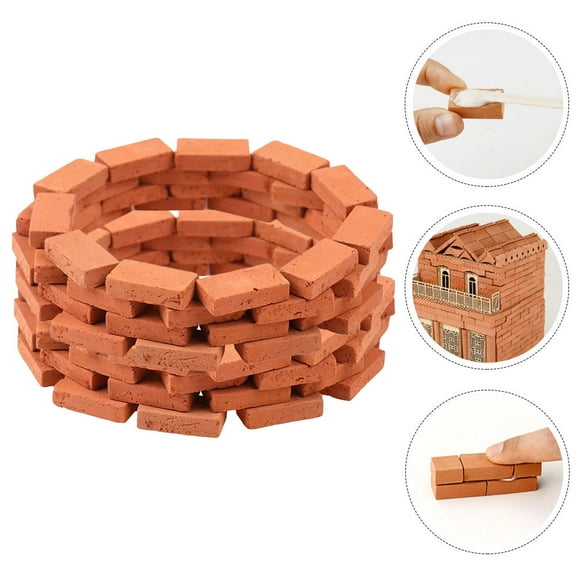 Beaupretty 150pcs Miniature Bricks for DIY Projects in Sand Box Models