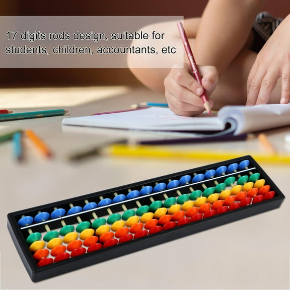 Beaupretty 1Pack Abacus for Multiplication Multi-colored ABS Math Learning Toy for Children with Brain Development