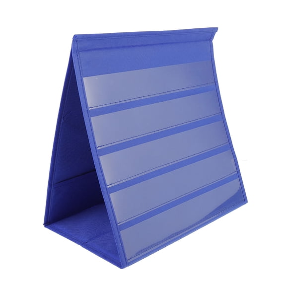 Beaupretty 20Pcs Blank Desk Calendar Blue Practical Double Sided Self Standing Pocket Chart