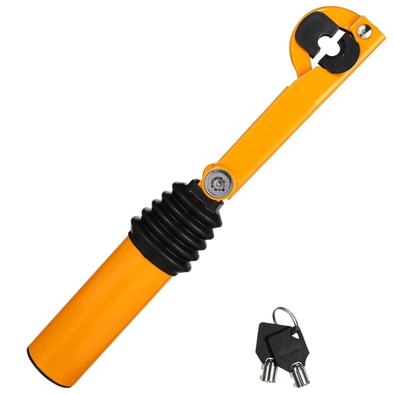 Beaupretty 1Pc Handbrake to Gear Stick Lock Car Anti Theft Steel Vehicle Lock with Yellow Durable Design