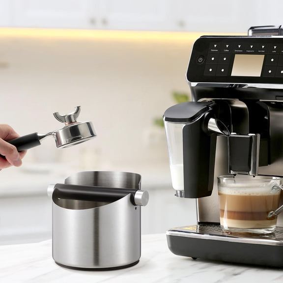 Beaupretty Compact Stainless Steel Coffee Slag Bin Heat Resistant for Kitchen