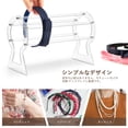 thumbnail image 2 of 3-in-1 Headband Display Rack - Black Plastic Hair Hoop Organizer & Headwear Storage Stand 2 of 4