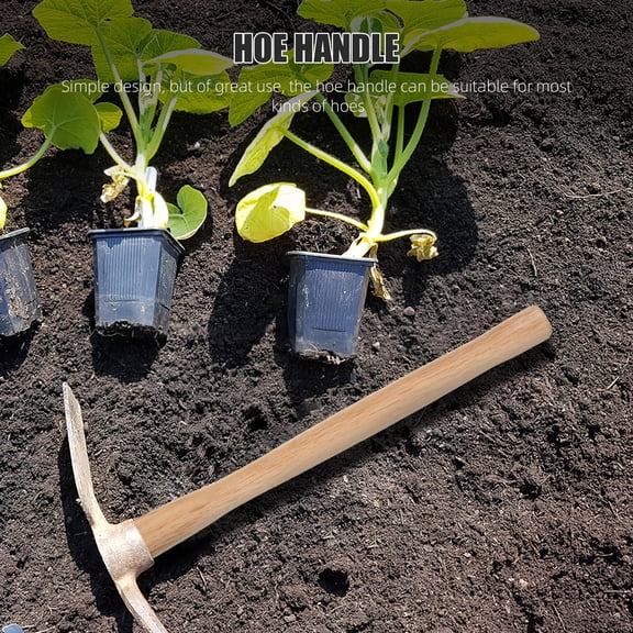 Beaupretty Wooden Hoe Handle Beige Sturdy Comfortable Grip for Home Use