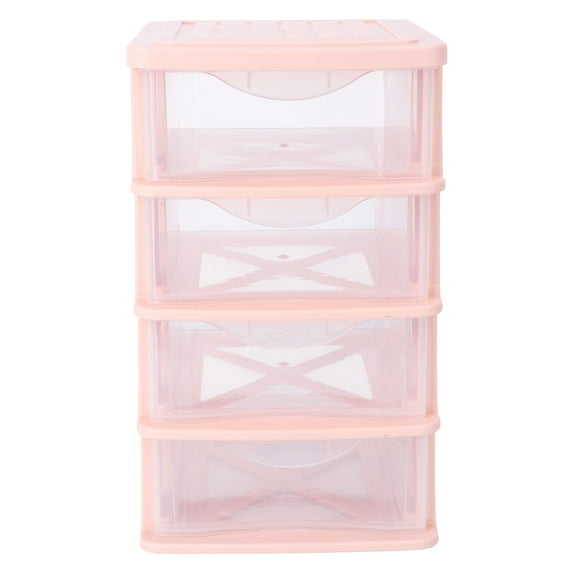 Beaupretty 1Pc Transparent Desktop Storage Box with Drawers for Cosmetic Organization