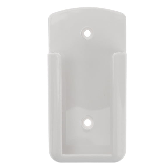 Beaupretty White Wall Mount Storage Organizer Remote Holder with Punch Free Installation for Home Use