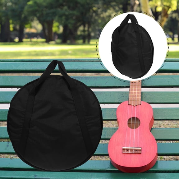 Beaupretty Cymbal Bag Professional Storage Pouch Black Oxford Cotton for Instruments