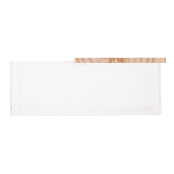 Beaupretty Wooden Sand Bath Box Multi-Color Transparent Bath Room for Hamster and Chinchilla