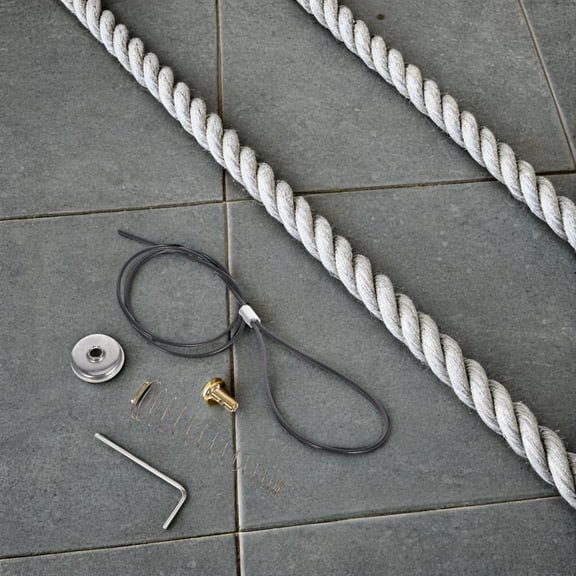 Beaupretty Cable Brace for Fence Gate 2 Sets Assorted Color Iron PVC with Spring Assisted Pull Door Opening