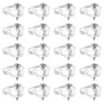thumbnail image 1 of Beaupretty Glass Clips Transparent Plastic for Home Use Easy Installation  20Pcs, 1 of 8