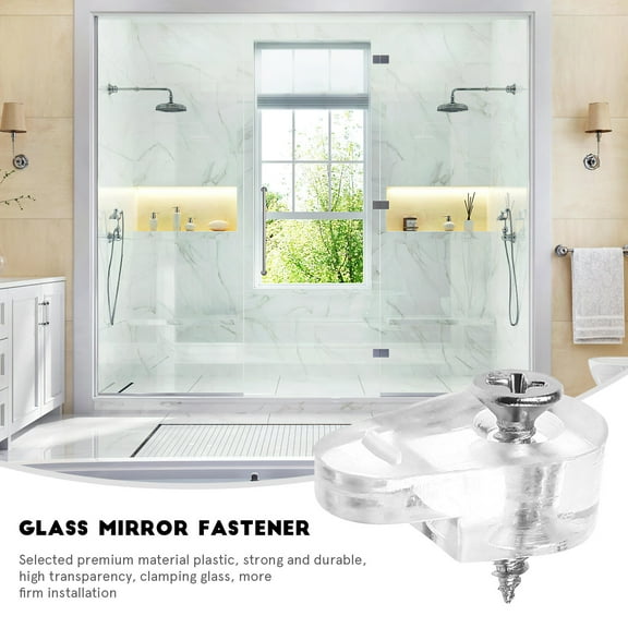 Beaupretty 20 Pcs Glass Panel Top Clips Metal for Mounting on Cabinet Doors