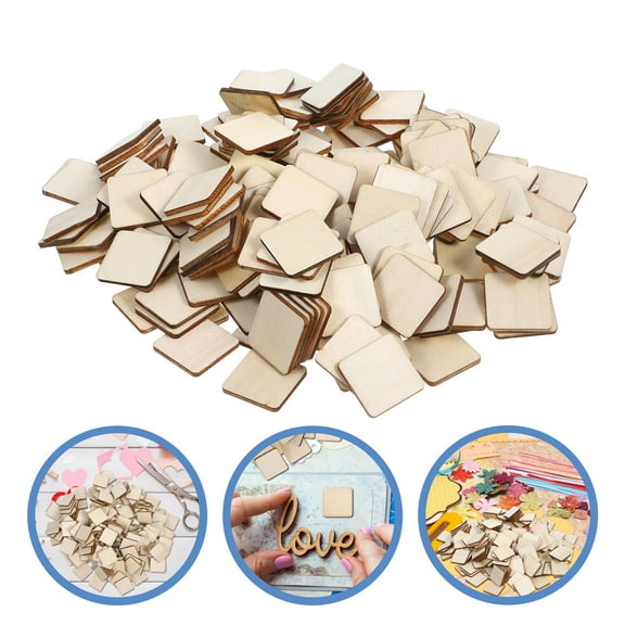 Beaupretty 200Pcs Smooth Beige Slices for Painting Staining and Crafting