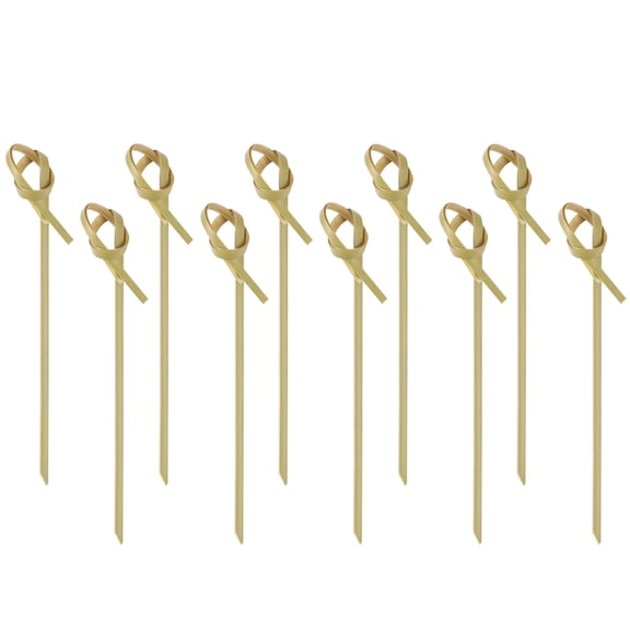 Beaupretty Bamboo Fruit Picks Beige Appetizer Picks for Daily Use 200Pcs