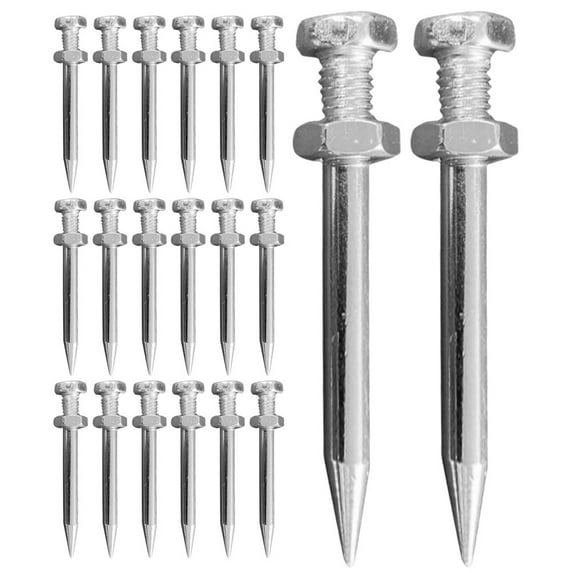 Beaupretty 20Pcs Plated Silver Lawn Aerator Shoe Spikes Improve Nutrient and Water Penetration