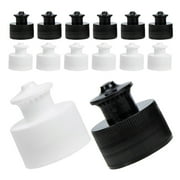 Beaupretty 20Pcs Bottle Caps Bulk White Round Replacement Cap for Drinking Bottles