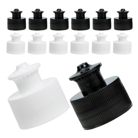 Beaupretty 20Pcs Bottle Caps Bulk White Round Replacement Cap for Drinking Bottles