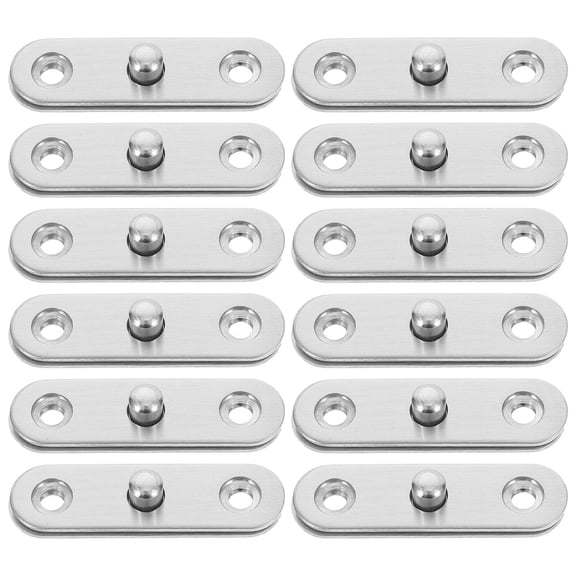 Beaupretty 360 Degree Pivot Hinge Plated Silver 201 Stainless Steel Rotating for Door 20Pcs