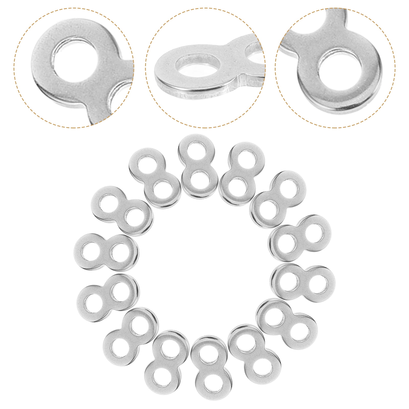 Beaupretty 20Pcs Tabletop Fasteners Table Top Fastener Stainless Steel Lightweight For Various Occasions
