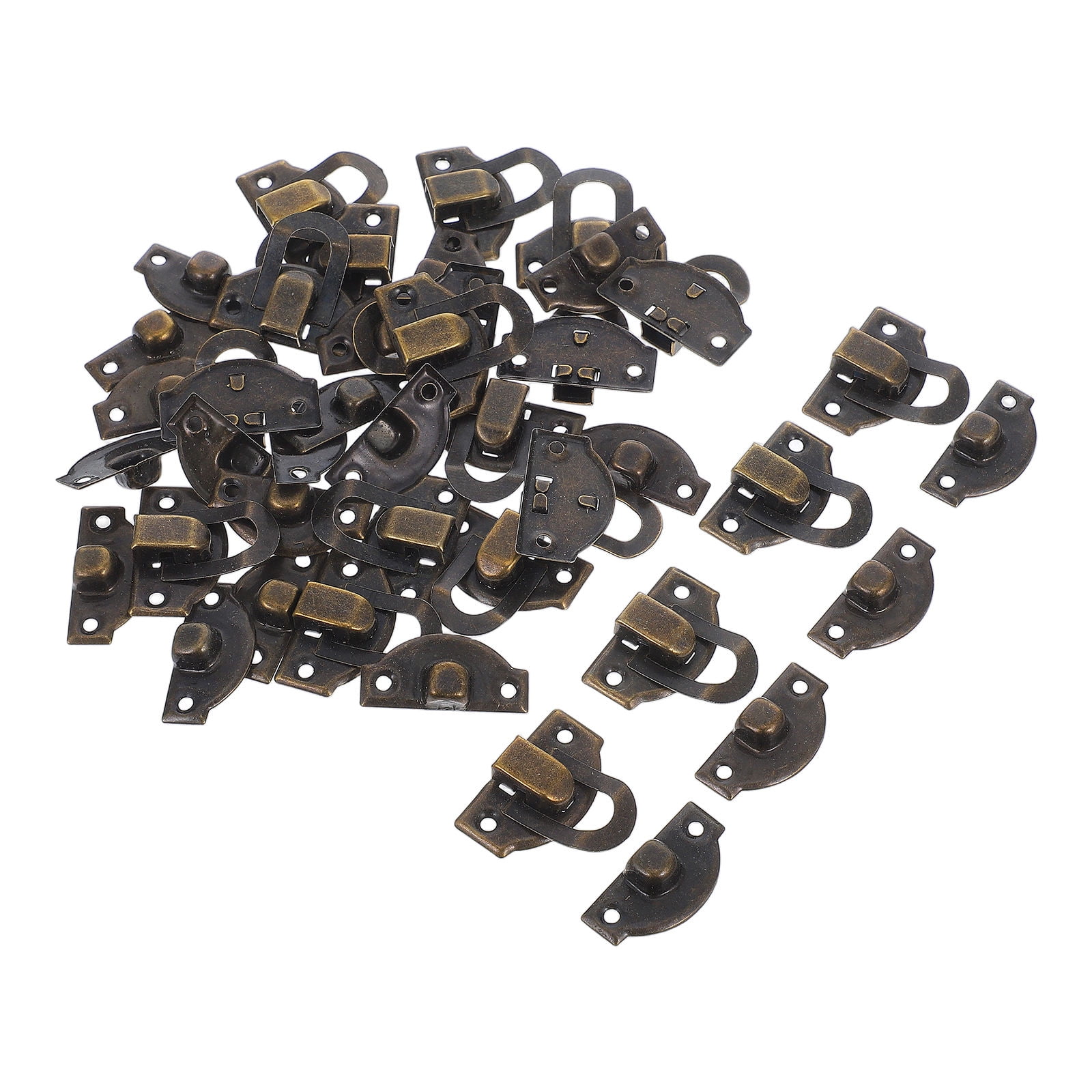 Beaupretty 20pcs Clasp Buckle Dark Brown Decorative Box Latch for