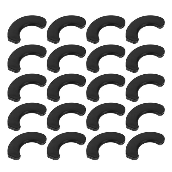 Beaupretty Useful Dumbbell Shockproof Pad Black for Workout Tools 20Pcs