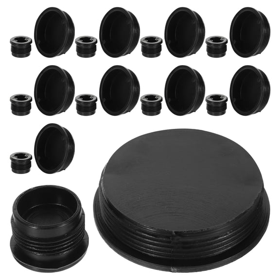 Beaupretty Drum Cover, Black Plastic Bung Caps, Durable and Easy to Install 20Pcs