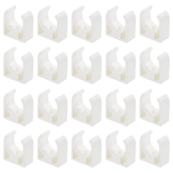 Beaupretty 20pcs DC Motor Mounting Brackets Heavy Duty C Clamp White ABS Plastic for Motor Organization