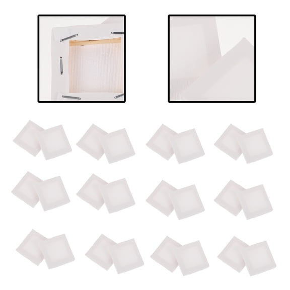 Beaupretty 24Pcs Blank White Painting Canvas Panels for Oil Drawing and Art Projects