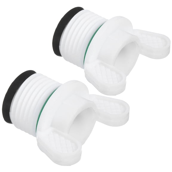 Beaupretty Anti-Leak Hot Water Bag Stoppers White PP Sealing Plugs for Home 2Pcs