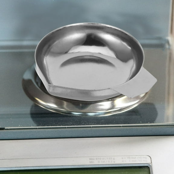 Beaupretty Stainless Steel Kitchen Scale Tray Accurate Food Weighing 2Pcs