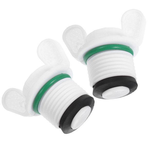 Beaupretty 2Pcs White Plastic Hot Water Sack Plugs Leakproof Sealing Hot Water Bottle Caps