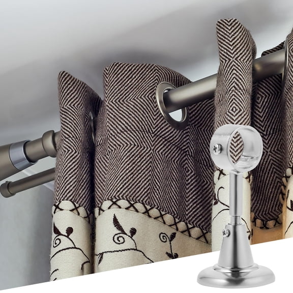 Beaupretty 2Pcs Ceiling Mounted Curtain Rod Bracket for Taller Ceiling Illusion and Room Dividers