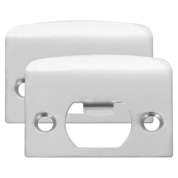 Beaupretty 2Pcs Deadbolt Strike Plate Door Backplate Stainless Steel Security Plates for Front Door