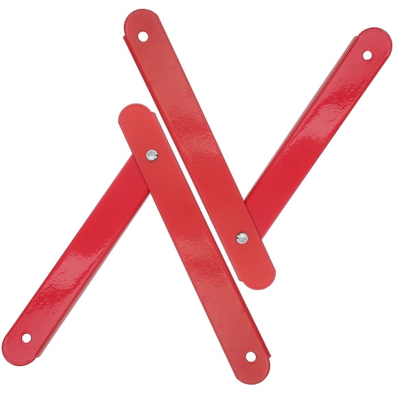 Beaupretty 2Pcs Durable Red Aluminum Ladder Hasp Hinge Replacement for Lightweight Step Ladder Stability