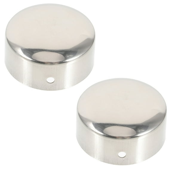 Beaupretty Deck Railing Cap Round for Household Projects 2Pcs 1.8x1.8in