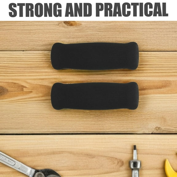 Beaupretty Anti Slip Hand and Wrist Cane Handle Grips Sponge Black 2Pcs