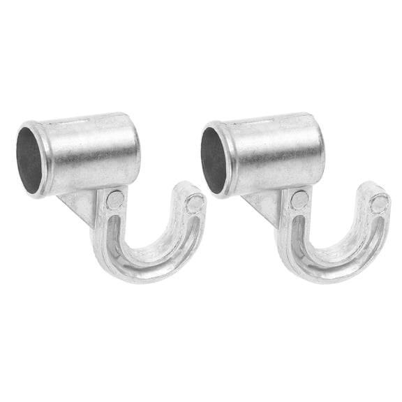 Beaupretty Under Cabinet Hooks for Utensils Metal Hook Silver for Home Use 2 Pcs
