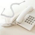 thumbnail image 1 of Beaupretty 2Pcs Phone Cables for Landline Soft Coiled Cords White Pvc for Indoor Use, 1 of 6