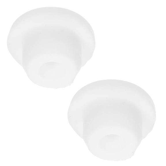 Beaupretty 2Pcs Rubber Bath Tub Plug Stopper Waterproof White for Bathroom