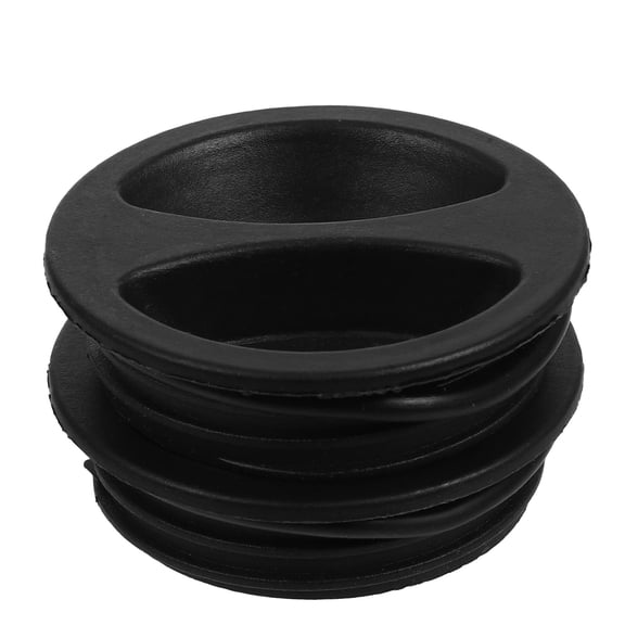 Beaupretty Weatherproof Patio Umbrella Stand Insert Durable Plastic Black 2Pcs