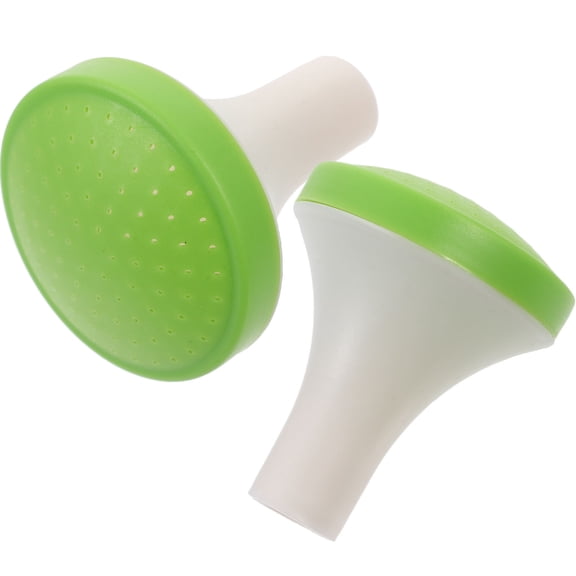 Beaupretty 2Pcs Green Plastic Water Can Sprinkler Caps with Fine Holes for Even Watering Control