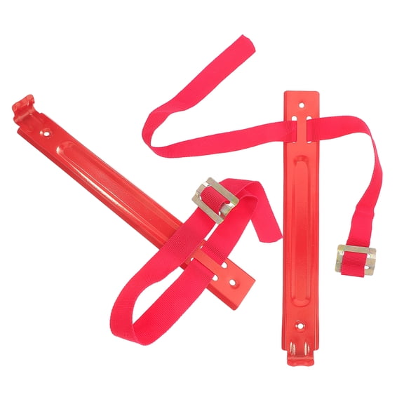 Beaupretty 2Pcs Fire Extinguisher Mount Red Heavy Duty Iron Bracket Adjustable for Office and Home