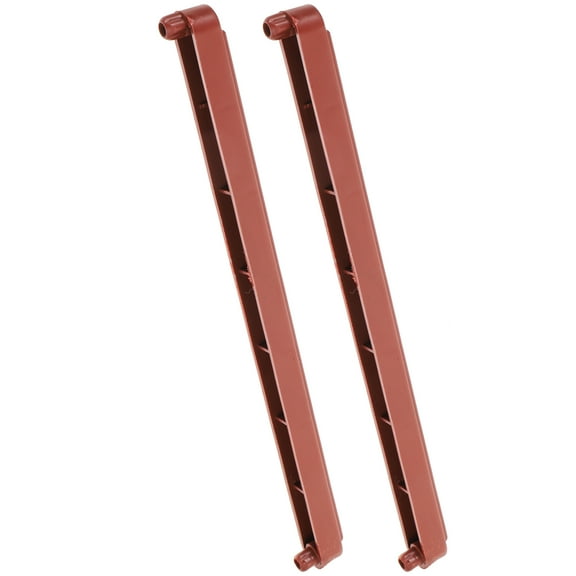 Beaupretty Plastic Drawer Slides Light Brown Bottom Mount for Home Use 2Pcs