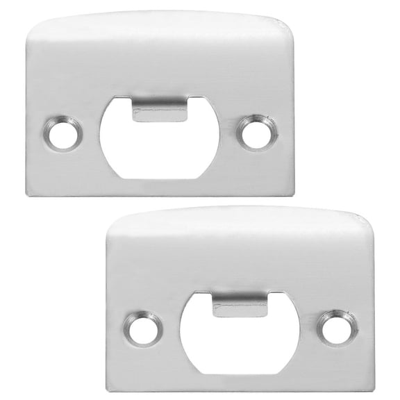 Beaupretty Stainless Steel Lock Plate Silver for Door Security Reinforcement 2Pcs