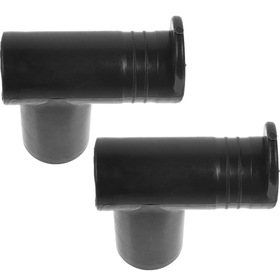 Beaupretty Countertop Joint Connector Plastic For Clothes Rack Black 2Pcs