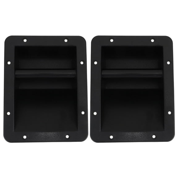 Beaupretty 2Pcs Speaker Cabinet Handles Black Plastic Audio Accessories for Stage and Home Loudspeakers