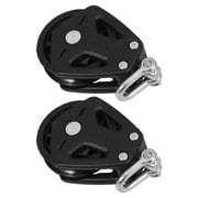 Beaupretty Nylon and Stainless Steel Double Pulley Block for Cable Smooth Rotation